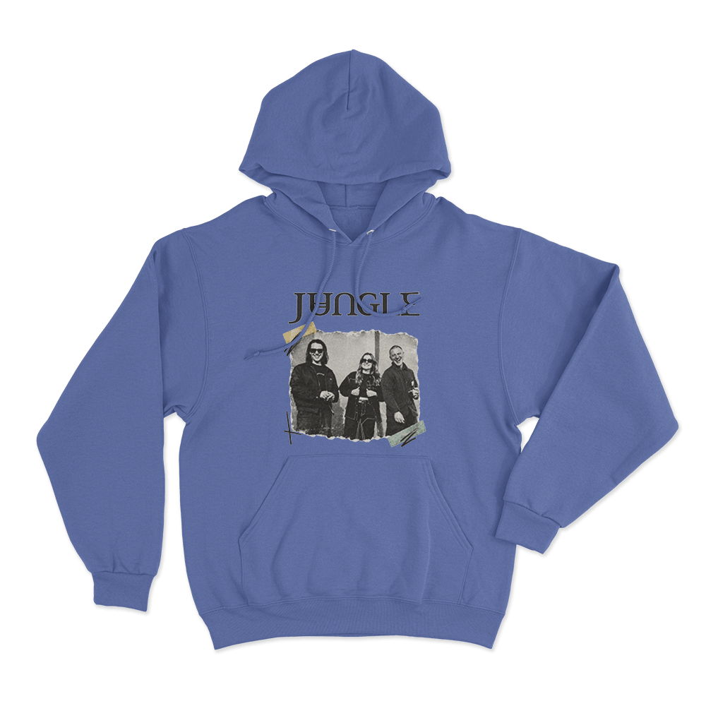 Jungle Band Photo Unisex Hoodie Blue Jungle Band Photo Unisex Hoodie Blue