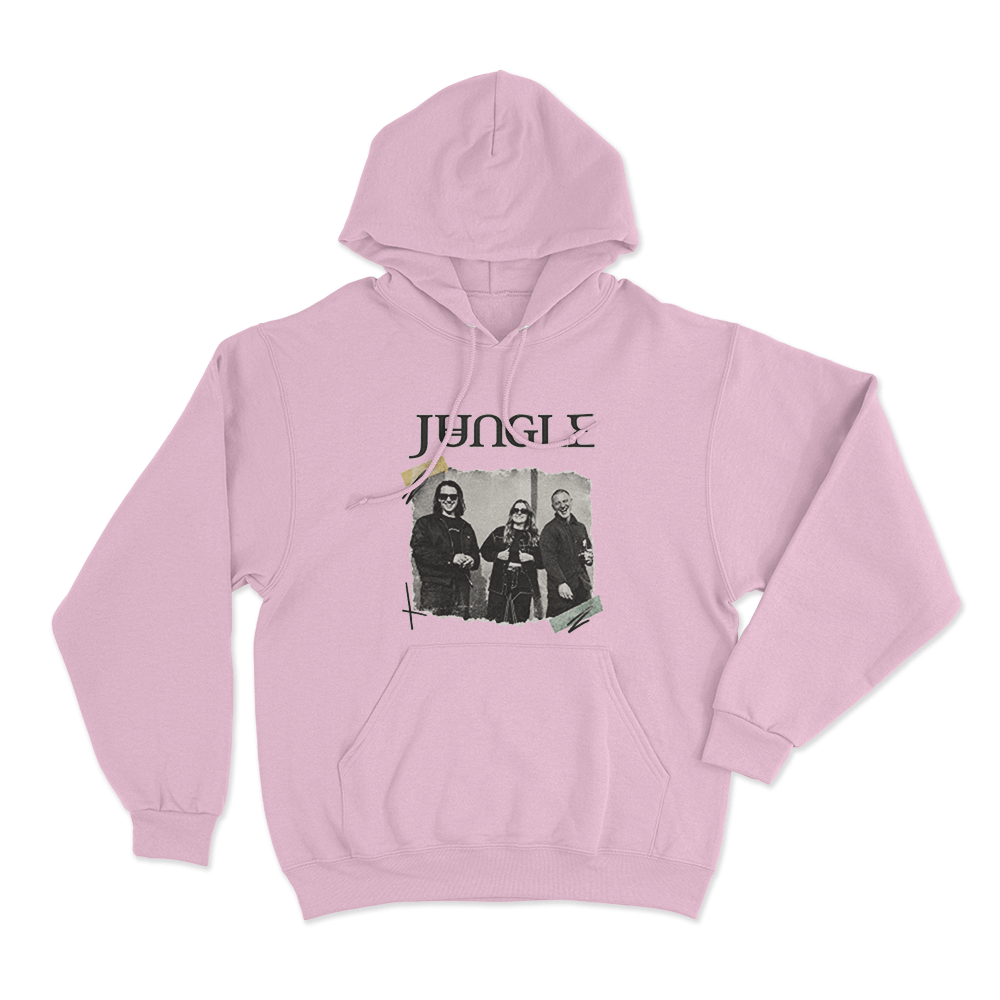 Jungle Band Photo Unisex Hoodie Pink Jungle Band Photo Unisex Hoodie Pink