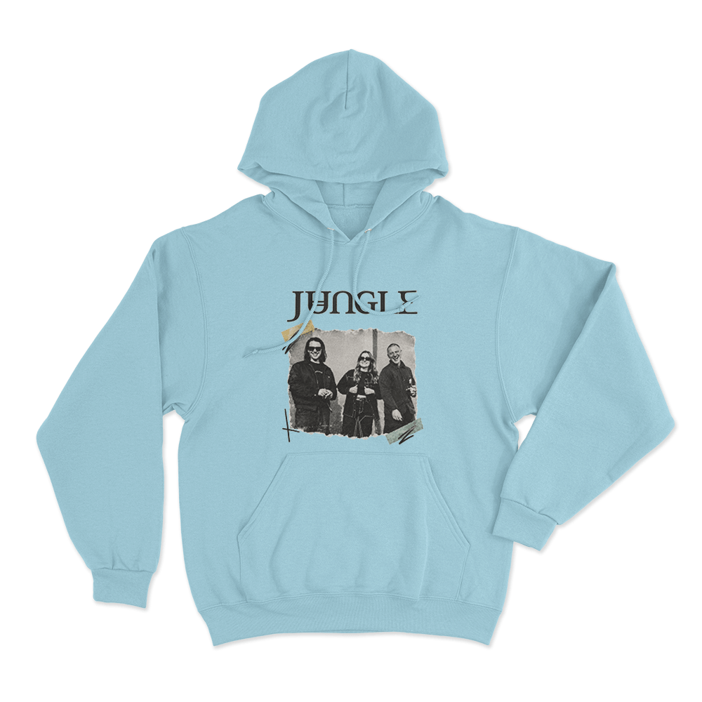 Jungle Band Photo Unisex Hoodie Sky Blue Jungle Band Photo Unisex Hoodie Sky Blue