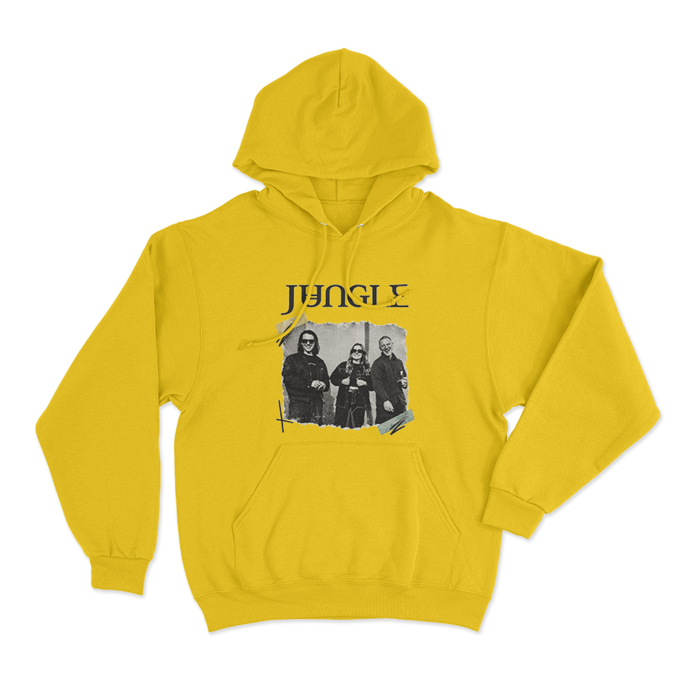 Jungle Band Photo Unisex Hoodie Yellow Jungle Band Photo Unisex Hoodie Yellow