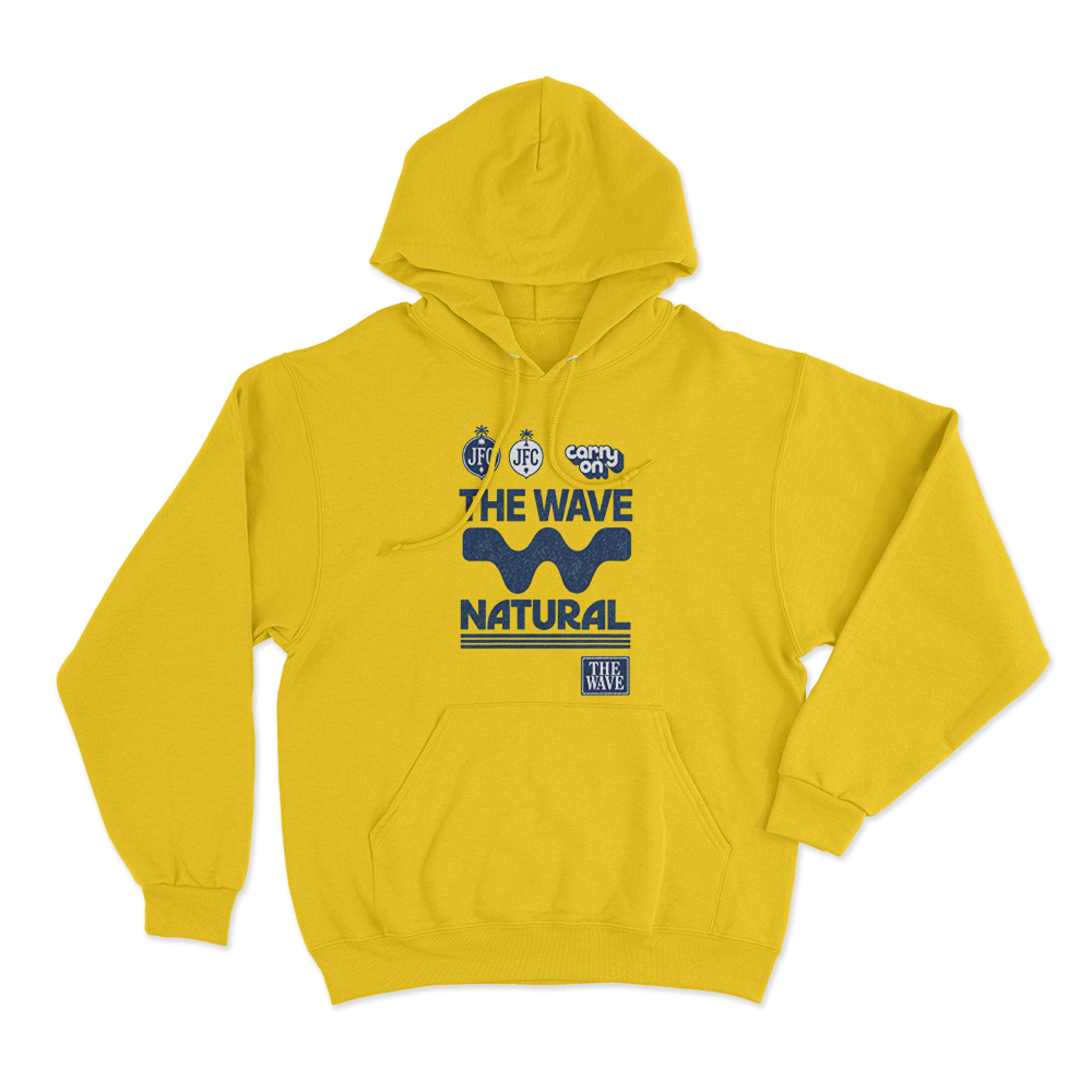 The Wave Racing Unisex Hoodie Yellow The Wave Racing Unisex Hoodie Yellow