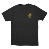 ungle Golden Monogram Logo Unisex T Shirt Black